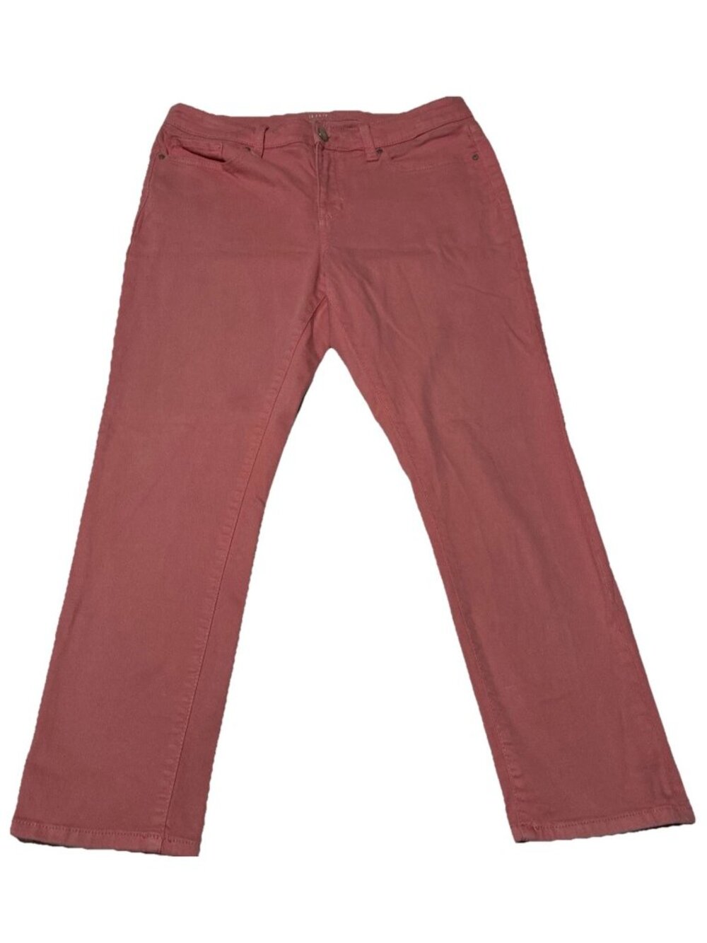 ANA A New Approach Skinny Ankle Jeans Size 10 Pink Coral Stretch Denim Pants